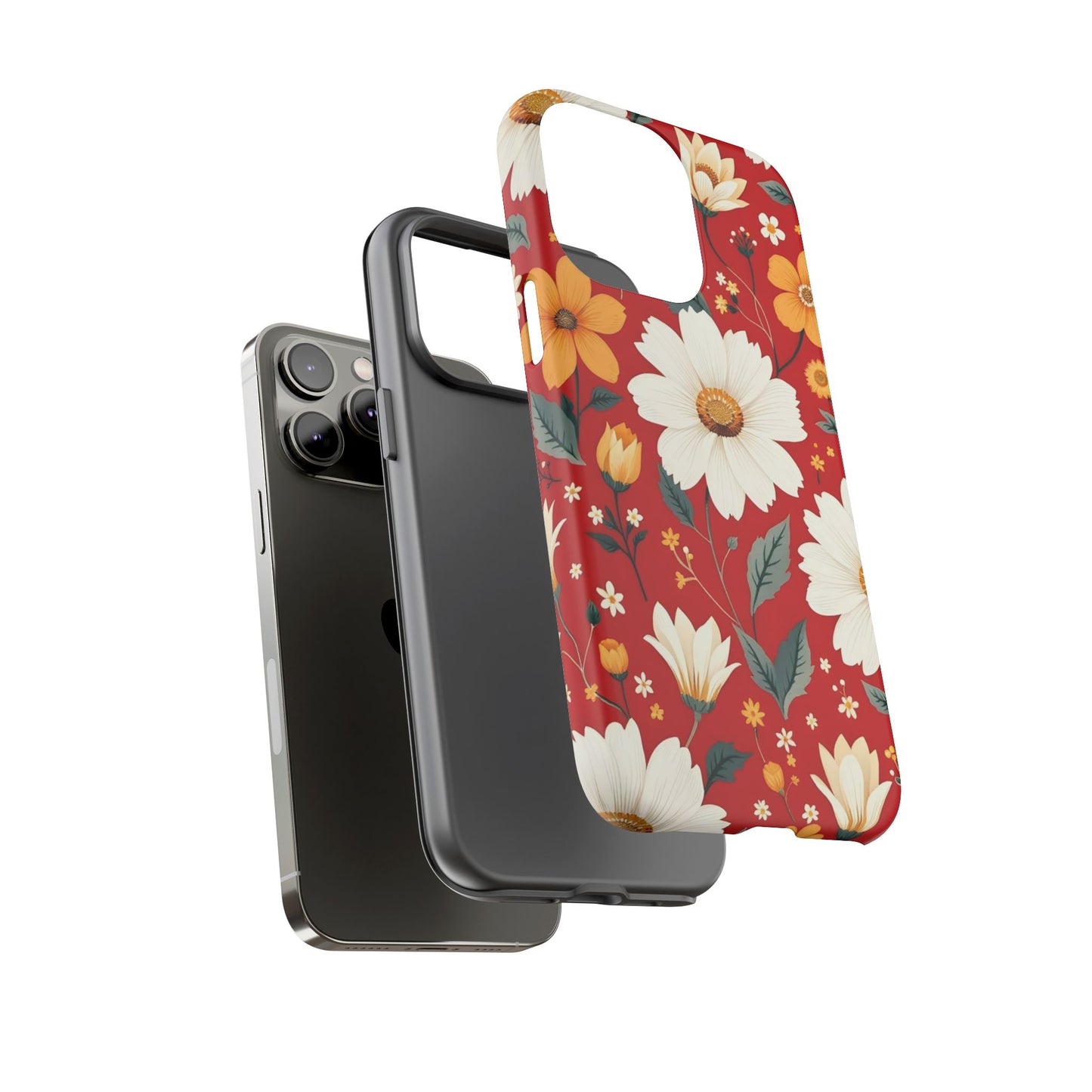 Floral Tough Phone Case | Durable Protection with Vibrant Flowers
