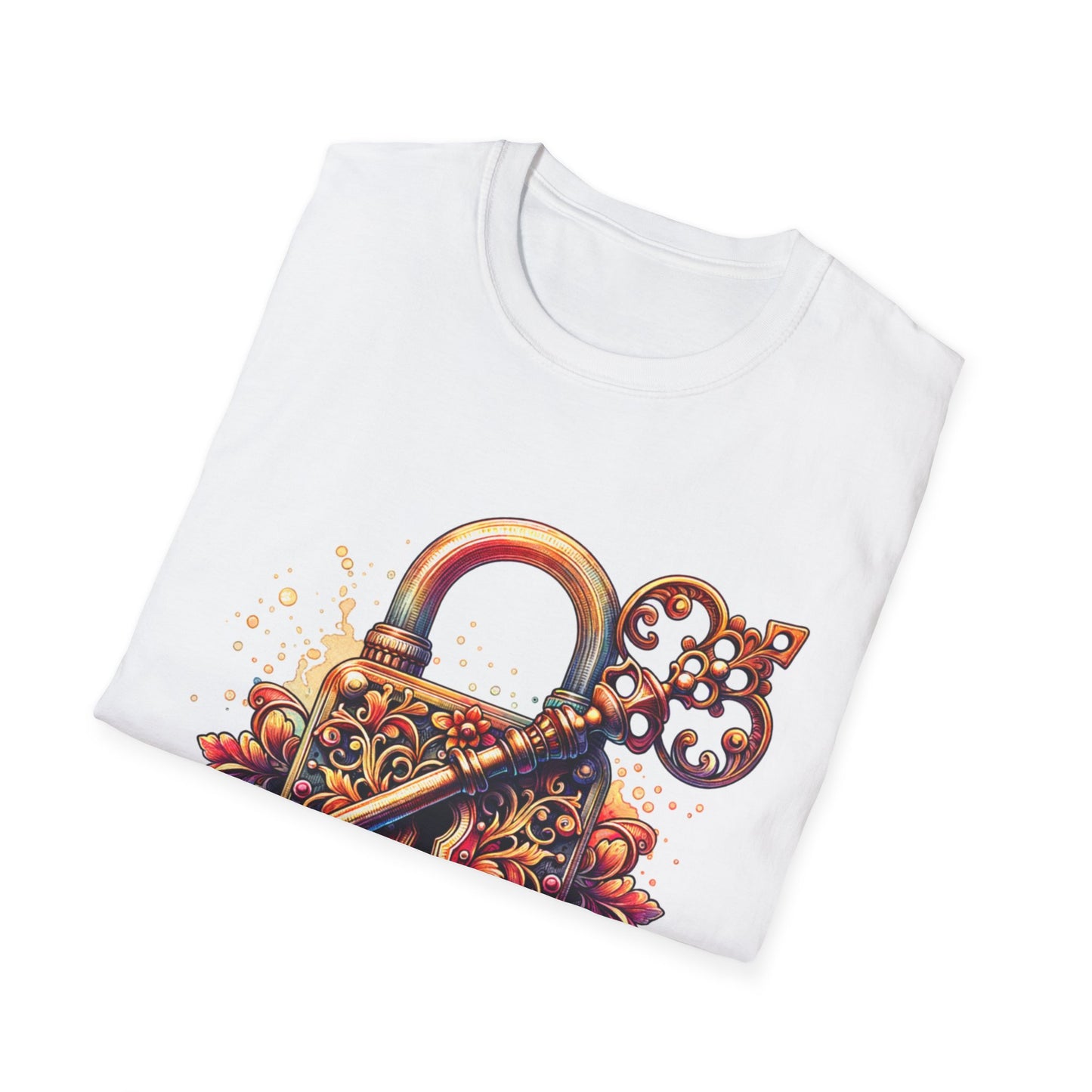 Artistic Key & Lock T-Shirt for Creative Souls