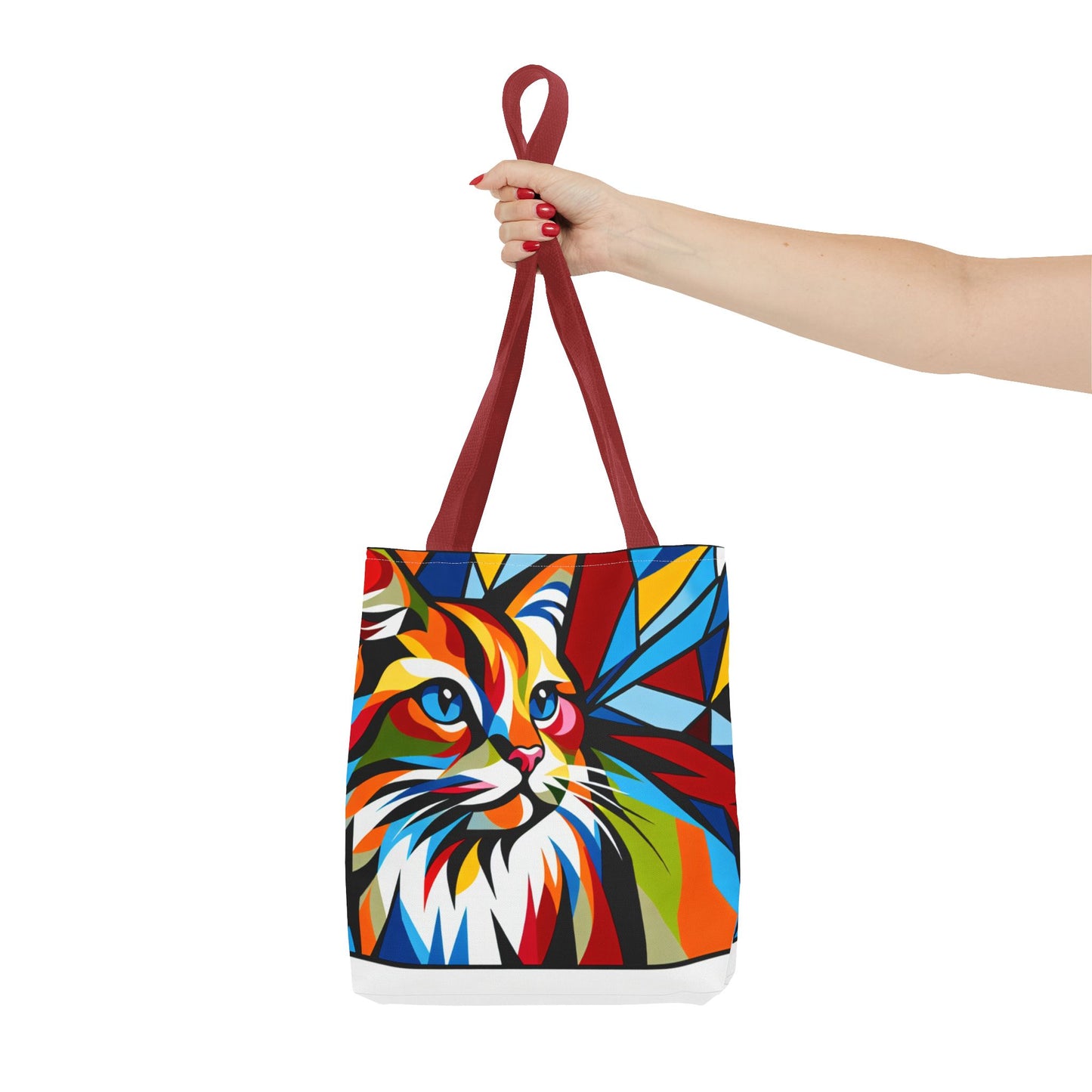 Colorful Cat Art Tote Bag - Stylish & Eco-Friendly