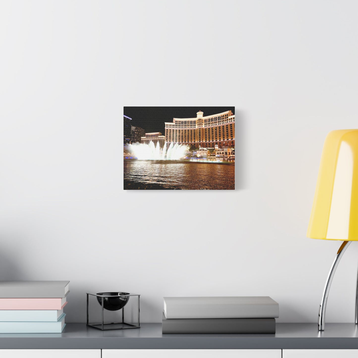 Bellagio Fountain Wall Art – Matte Canvas Print, 1.25"