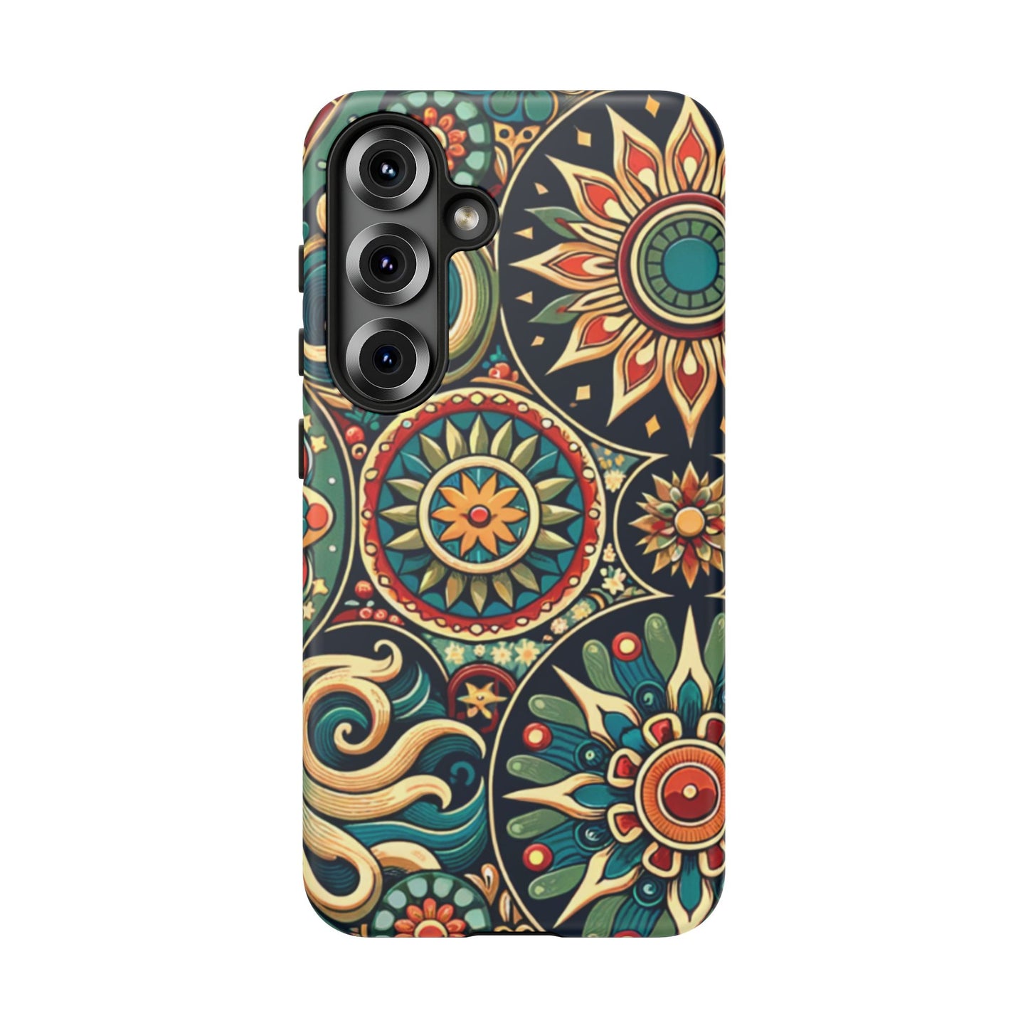 Boho Phone Case with Colorful Mandala Design, Stylish Phone Cover, Trendy Case for Women, Gift for Her, Bohemian Style Accessories
