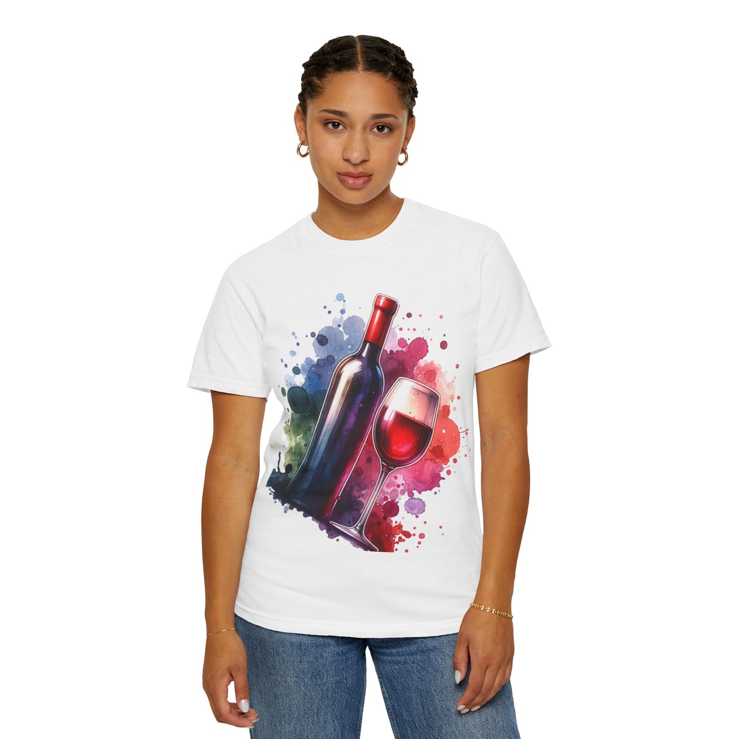 Wine Lover's Unisex Garment-Dyed T-Shirt – Perfect for Celebrations and Casual Wear