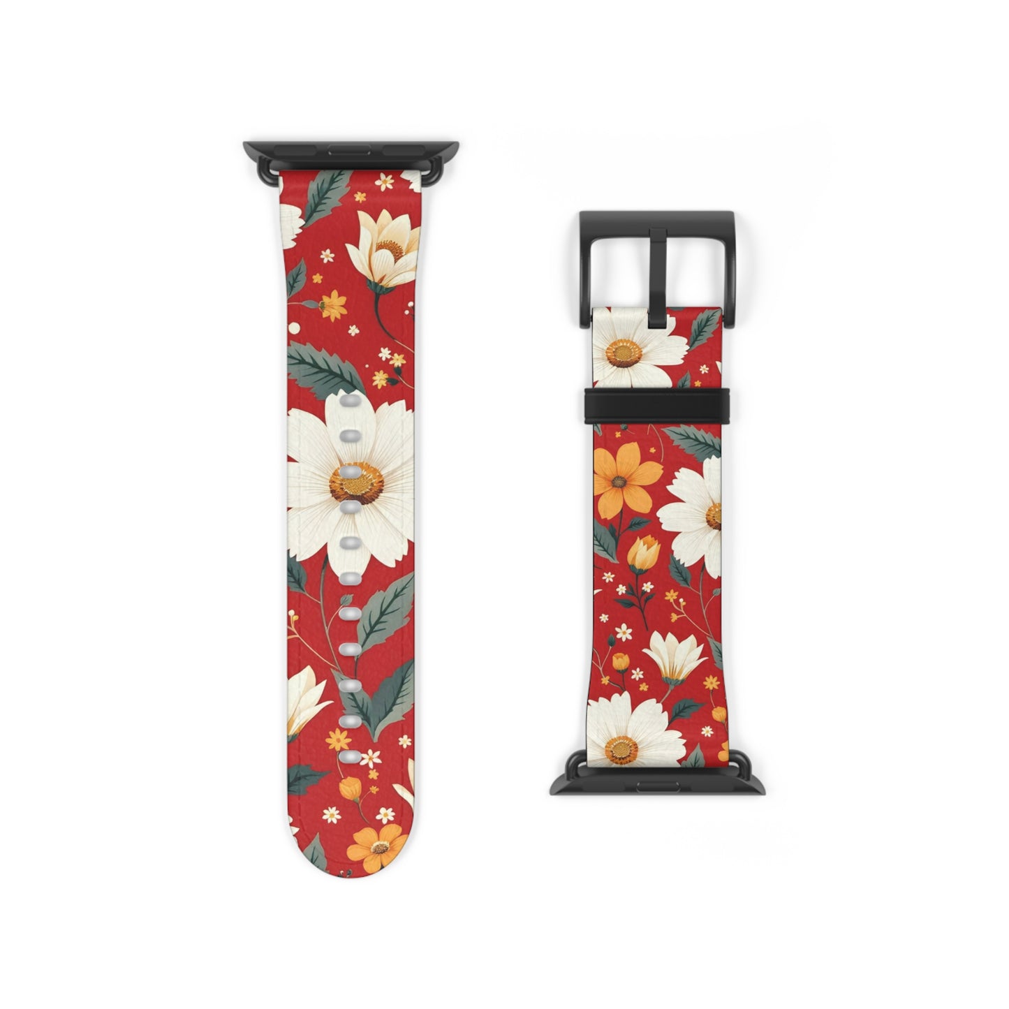 Floral Pattern Watch Band - Stylish & Vibrant Accessory for Everyday Use
