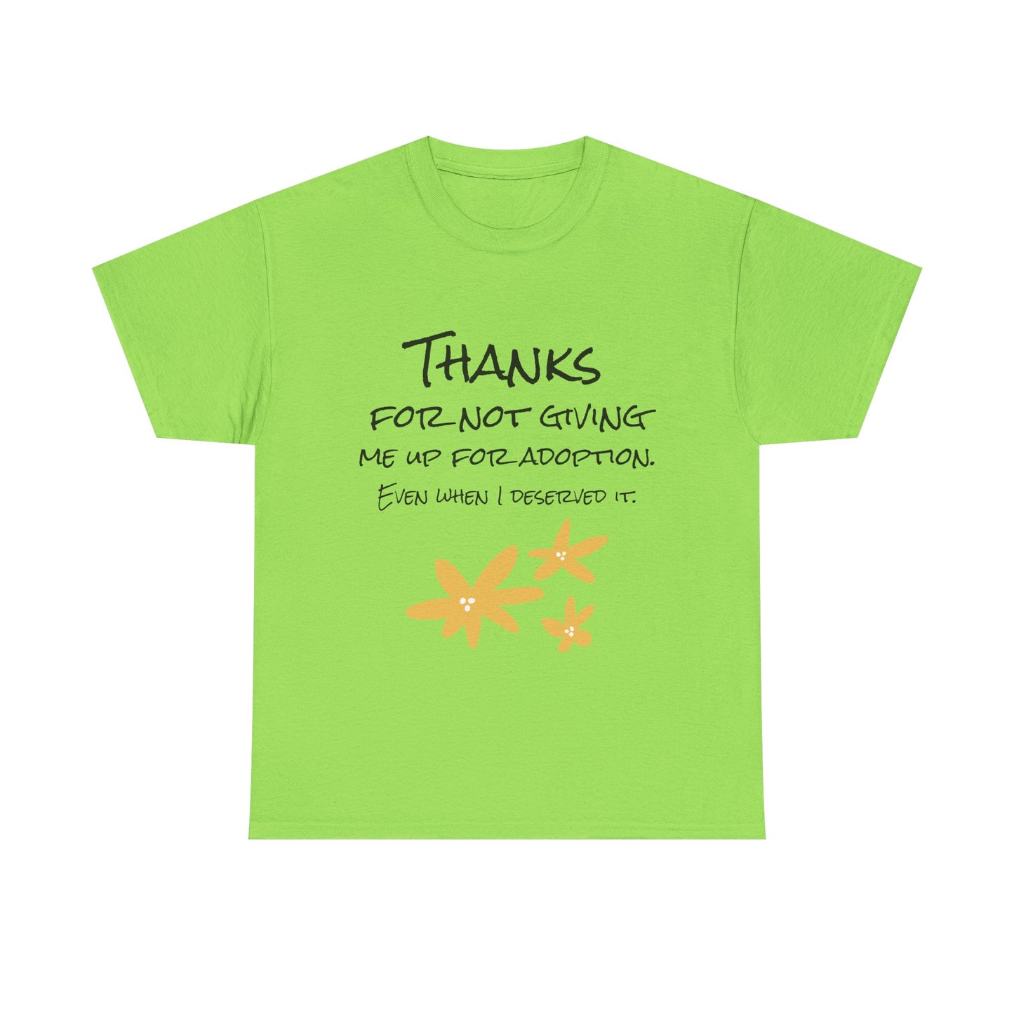 Thank You Unisex Heavy Cotton Tee - Perfect for Mother's Day!