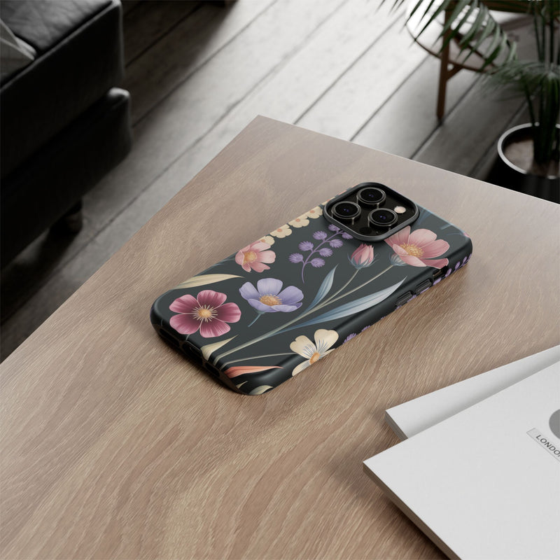 Floral Phone Case - Tough Cases with Elegant Botanical Design