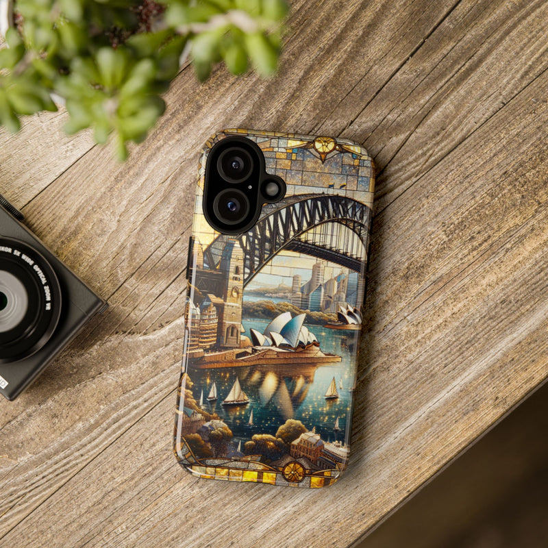 Sydney Mosaic Tough Phone Case - Durable Protection with Scenic Design