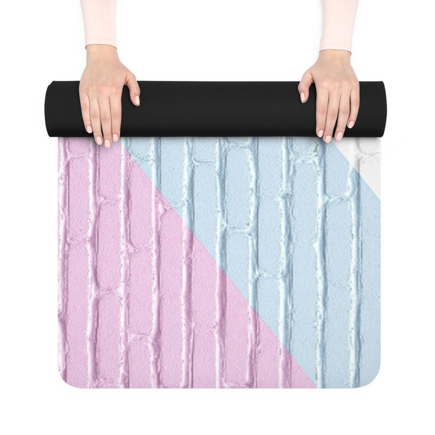 Stylish Rubber Yoga Mat - Non-Slip Exercise Mat with Modern Design