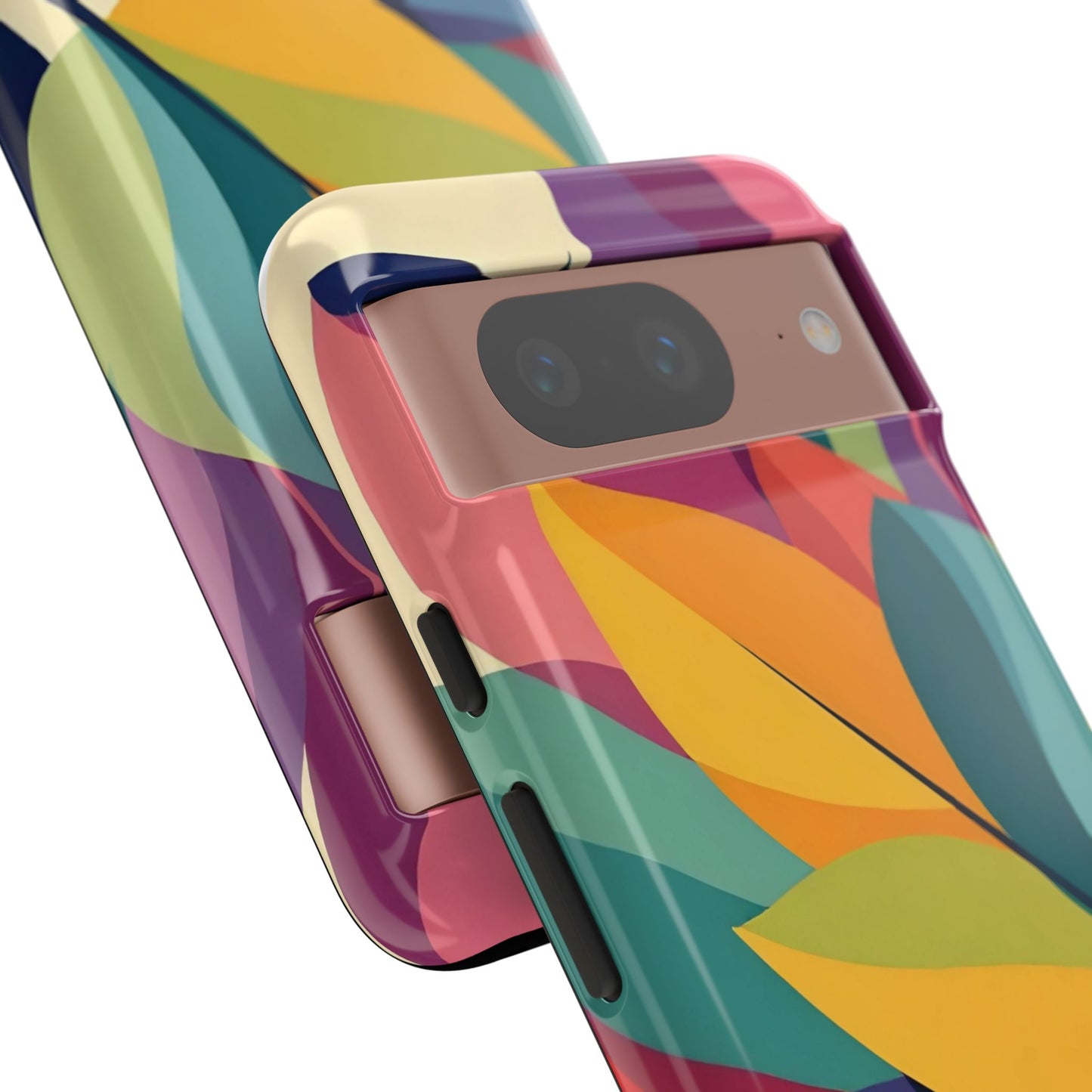 Colorful Leaf Phone Case, Tough TPU Cover, Eco-Friendly Design, Perfect Gift for Nature Lovers, Vibrant Floral Style