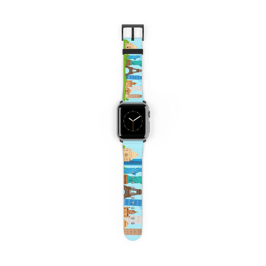 World Landmark Watch Band - Travel-Inspired Design for Adventurers