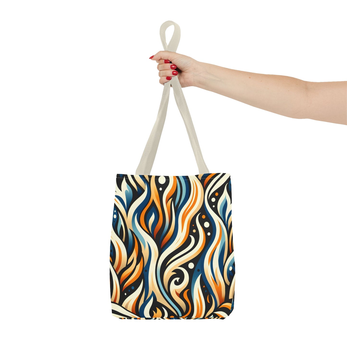 Vibrant Boho Tote Bag - Colorful AOP Design, Beach Essential, Everyday Carry, Gift Idea, Stylish and Functional