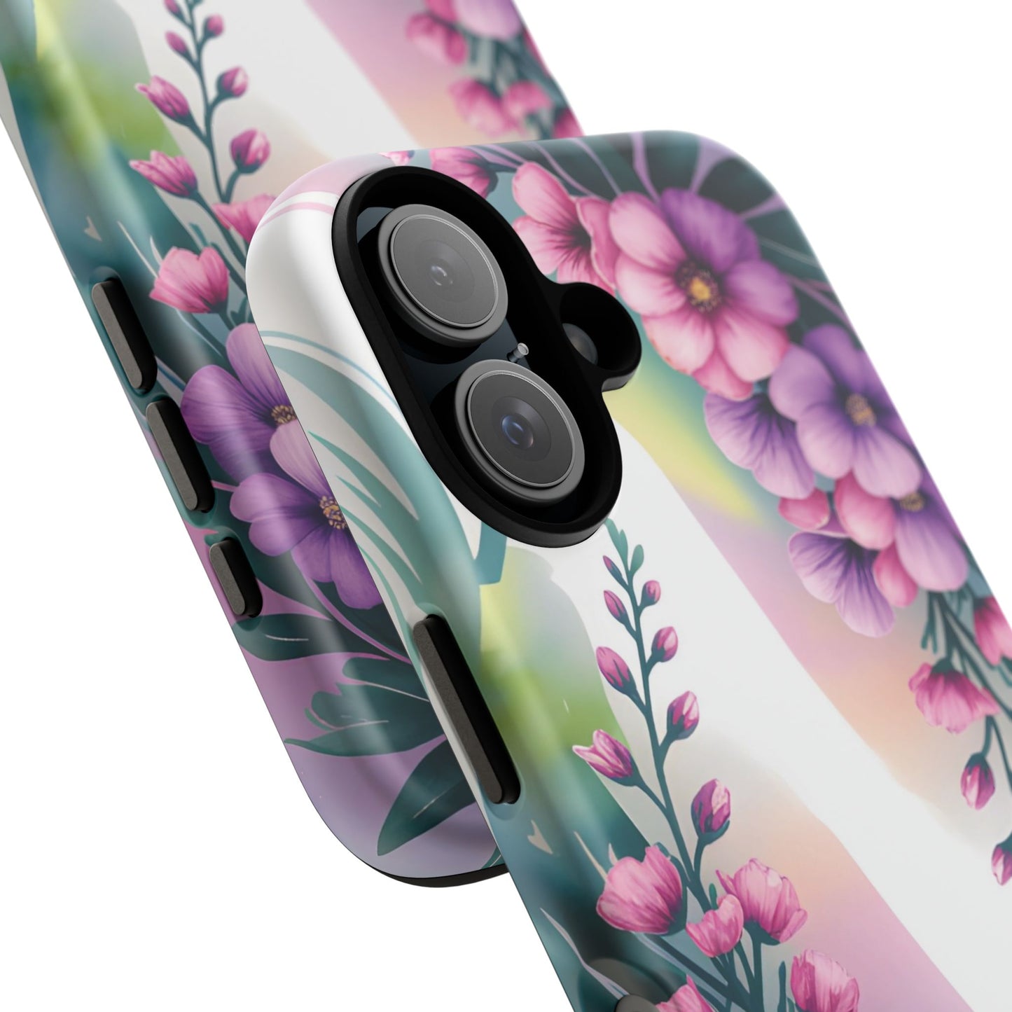 Floral Phone Case with Tough Protection, Stylish Cover for Smartphone, Flower Design Case, Gift for Her, Customizable Phone Accessories