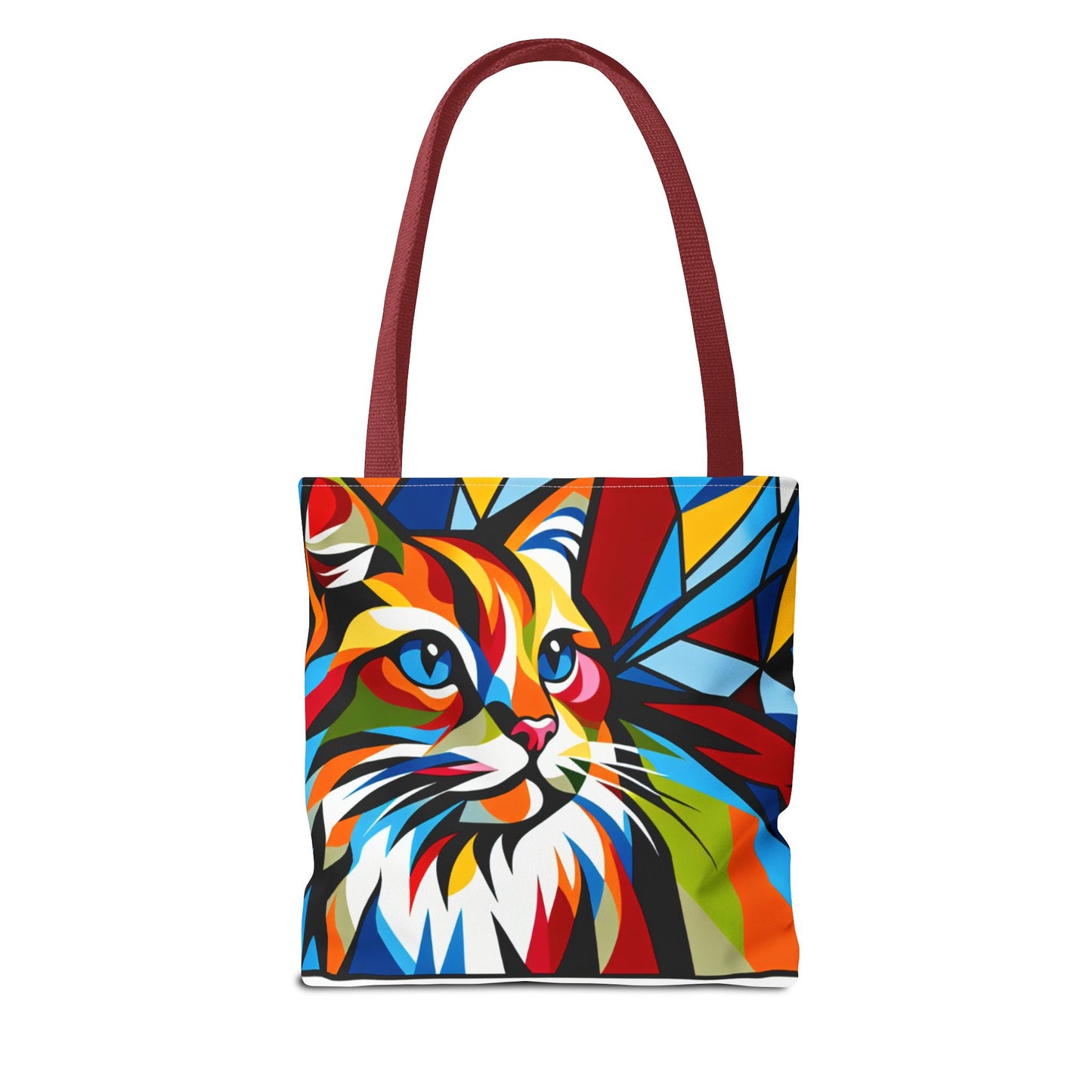 Colorful Cat Art Tote Bag - Stylish & Eco-Friendly