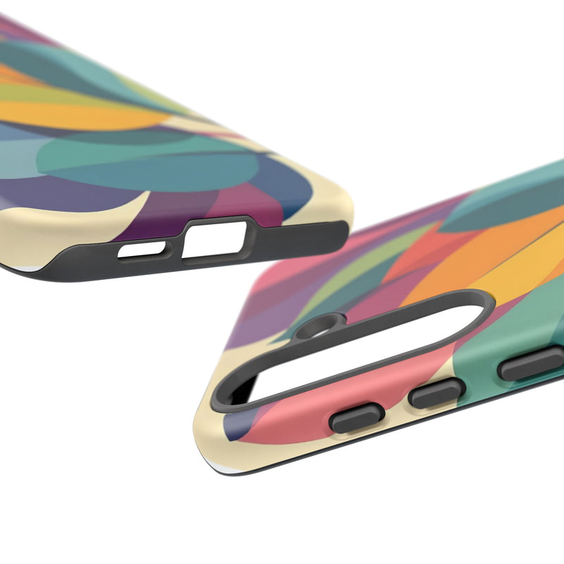 Colorful Leaf Phone Case, Tough TPU Cover, Eco-Friendly Design, Perfect Gift for Nature Lovers, Vibrant Floral Style
