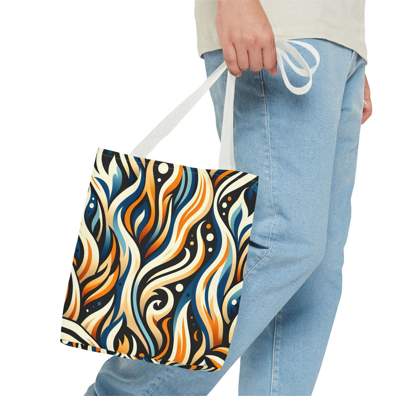 Vibrant Boho Tote Bag - Colorful AOP Design, Beach Essential, Everyday Carry, Gift Idea, Stylish and Functional