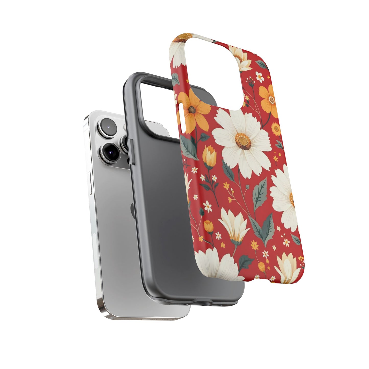 Floral Tough Phone Case | Durable Protection with Vibrant Flowers
