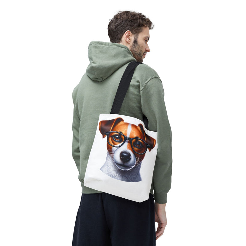Cool Dog Tote Bag with Glasses - Perfect for Pet Lovers and Everyday Use