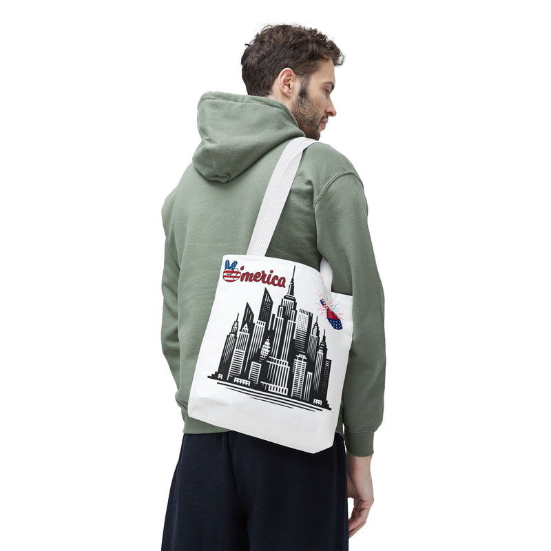 Patriotic NYC Tote Bag - Celebrate America with Style