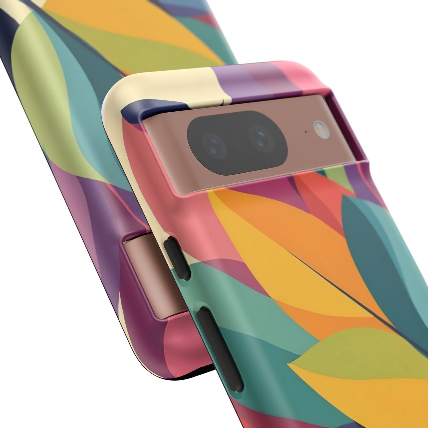 Colorful Leaf Phone Case, Tough TPU Cover, Eco-Friendly Design, Perfect Gift for Nature Lovers, Vibrant Floral Style