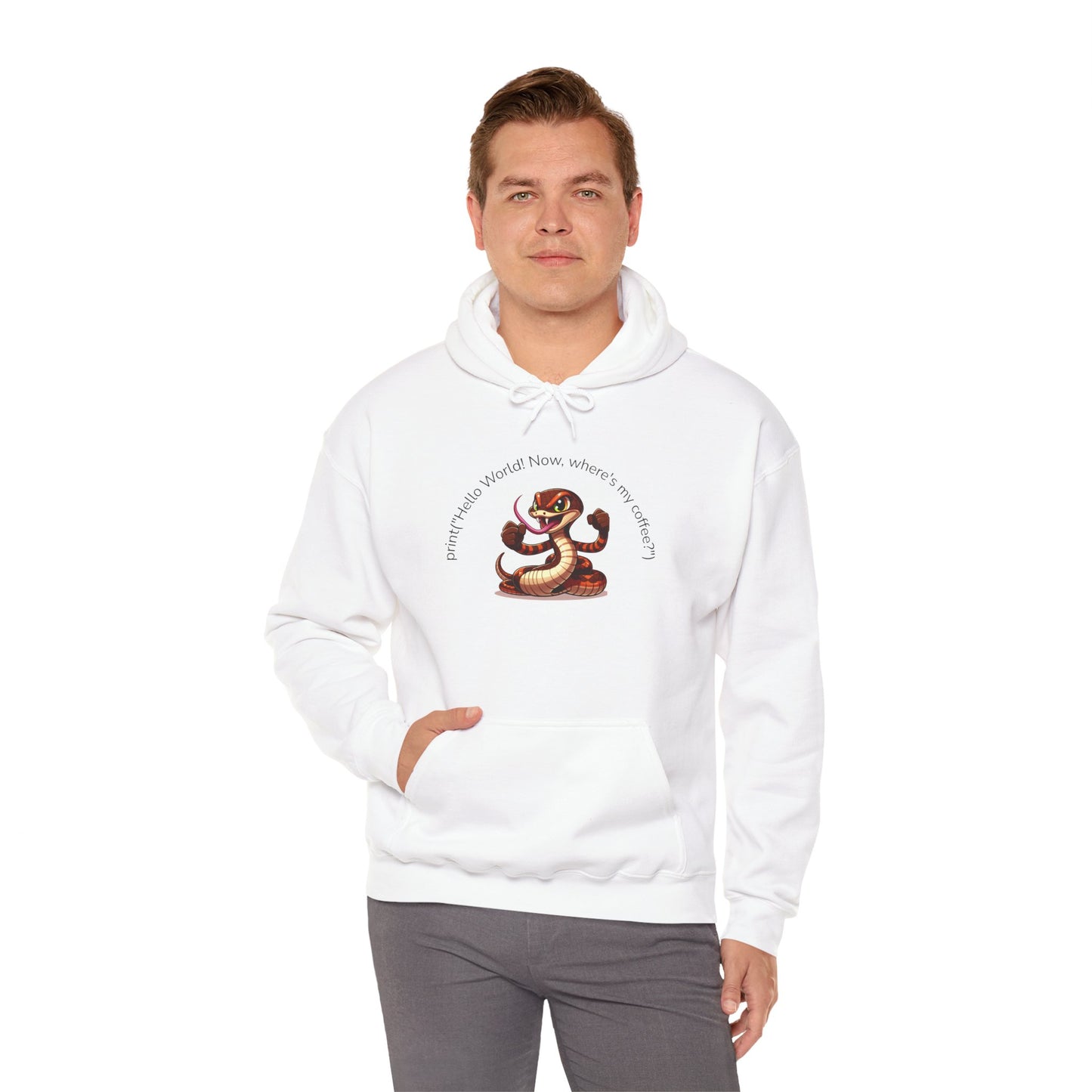 Python Programming Design Unisex Heavy Blend™ Hooded Sweatshirt | Comfortable and Stylish Giveaway, Gift, Everyday Wear, Unique Hoodie
