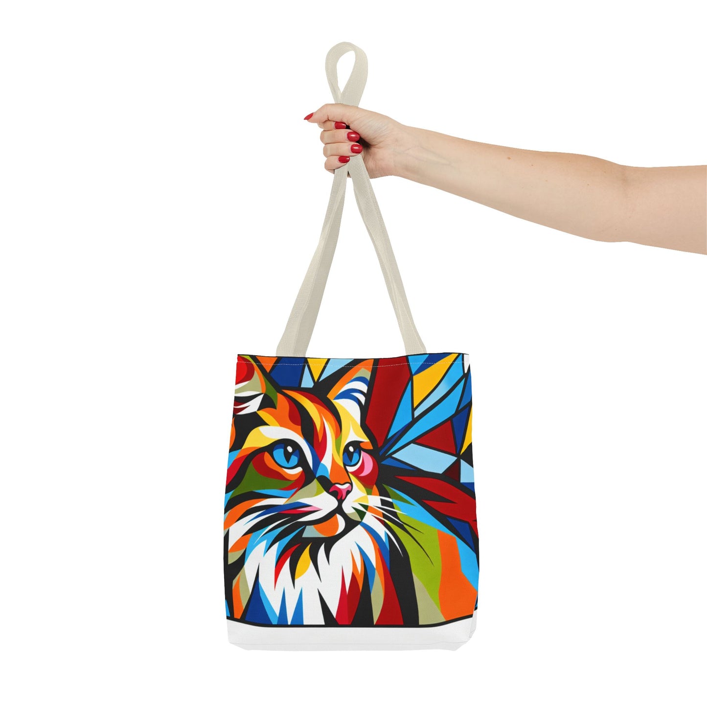 Colorful Cat Art Tote Bag - Stylish & Eco-Friendly