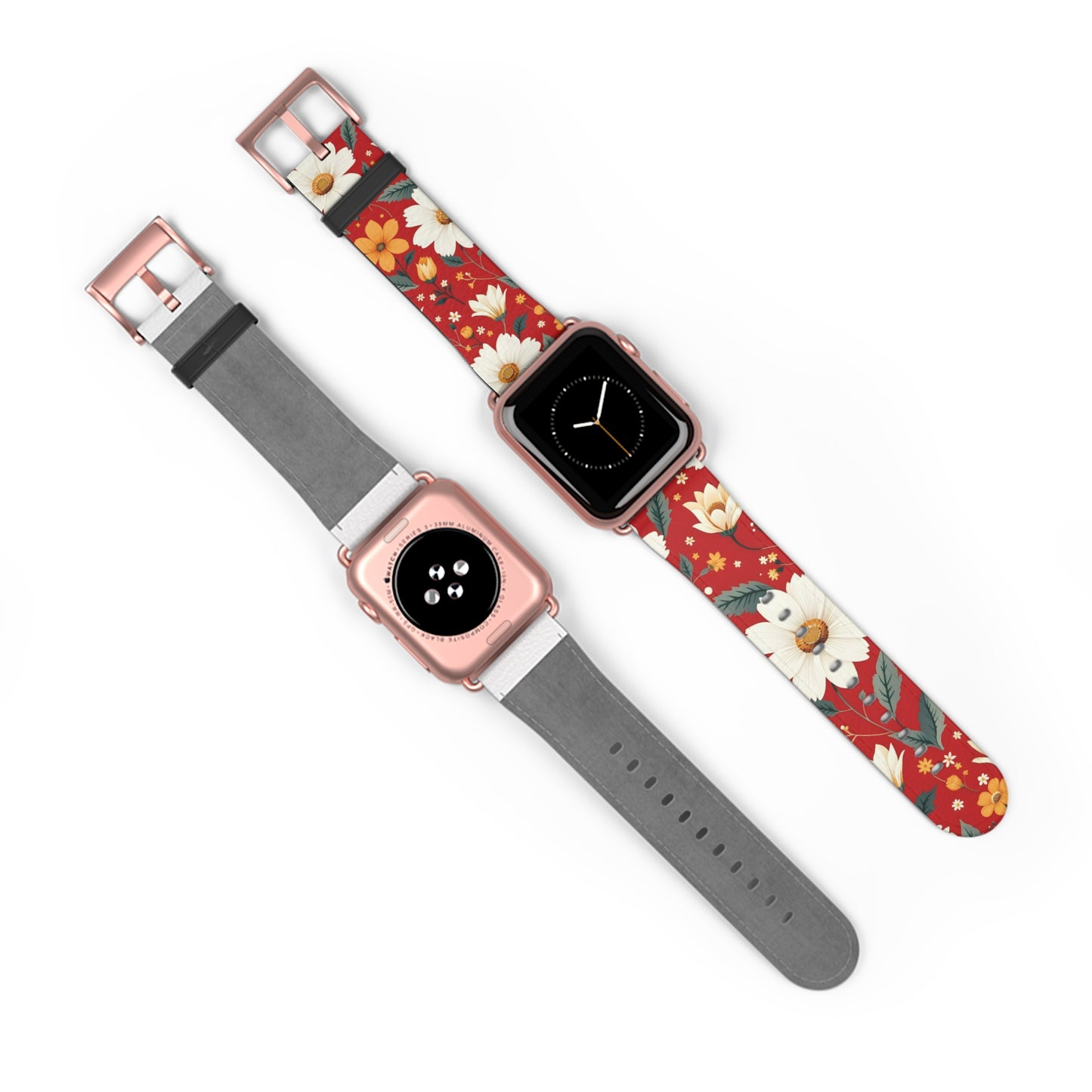 Floral Pattern Watch Band - Stylish & Vibrant Accessory for Everyday Use