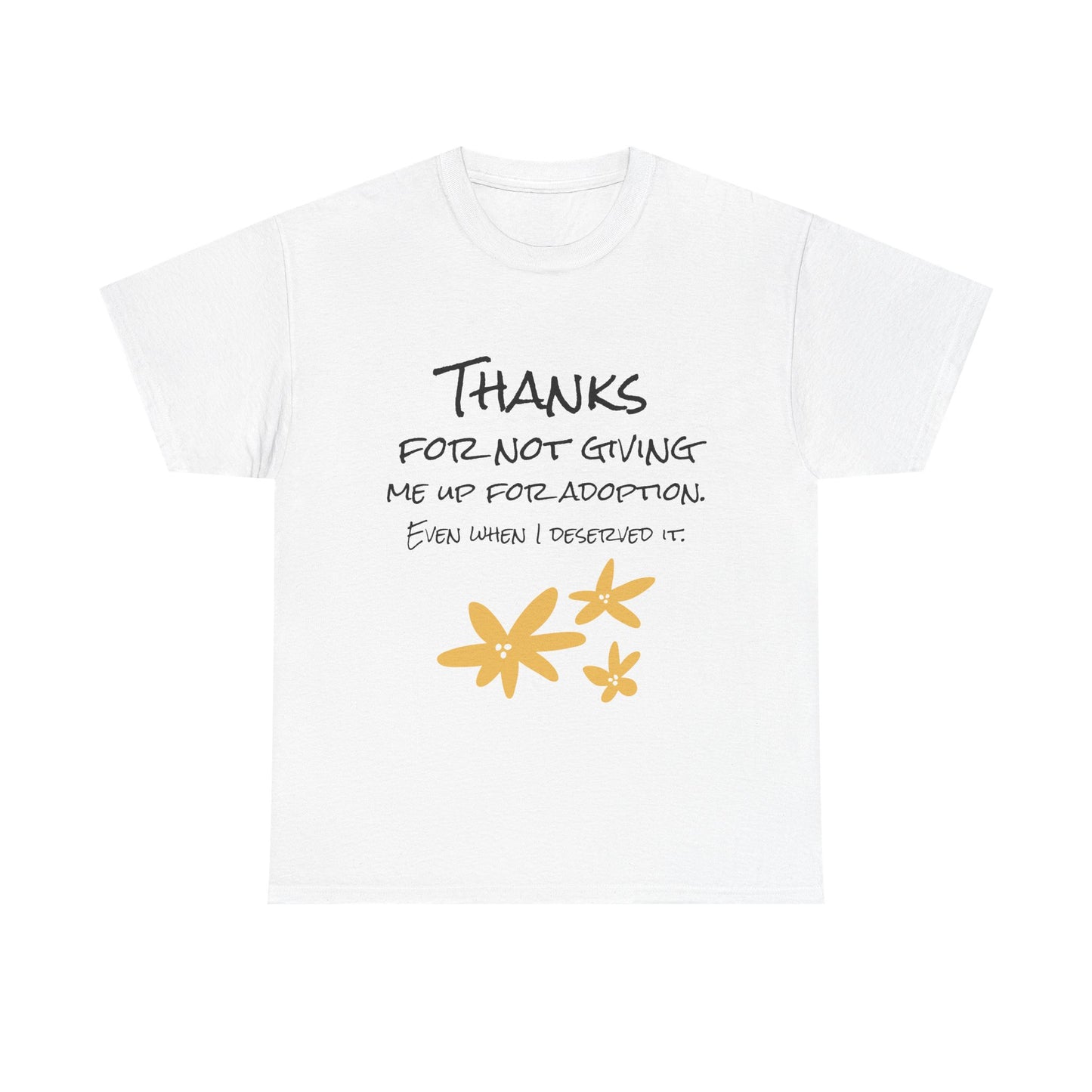 Thank You Unisex Heavy Cotton Tee - Perfect for Mother's Day!