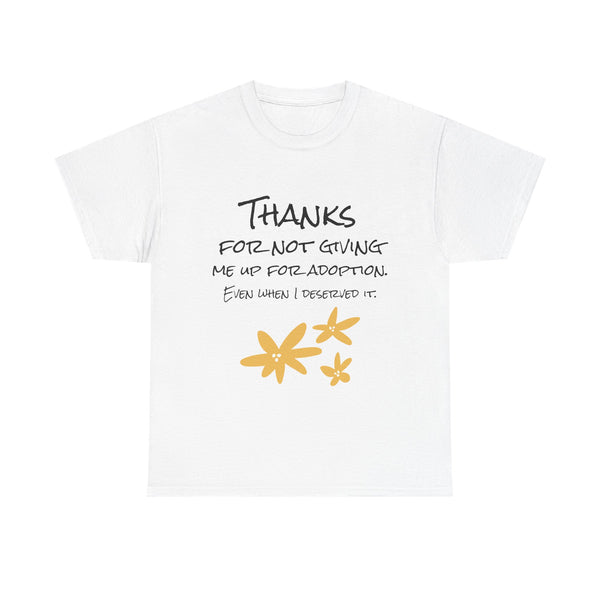 Thank You Unisex Heavy Cotton Tee - Perfect for Mother's Day!