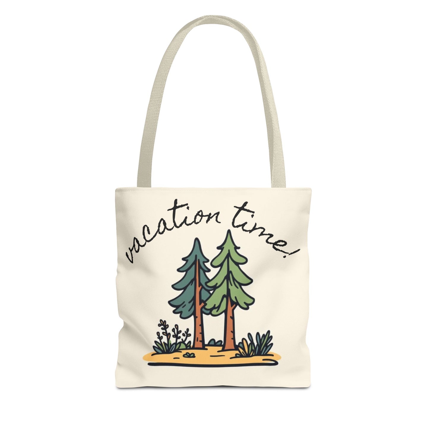 Vacation Time Tote Bag - Nature-Inspired Beach & Travel Accessory