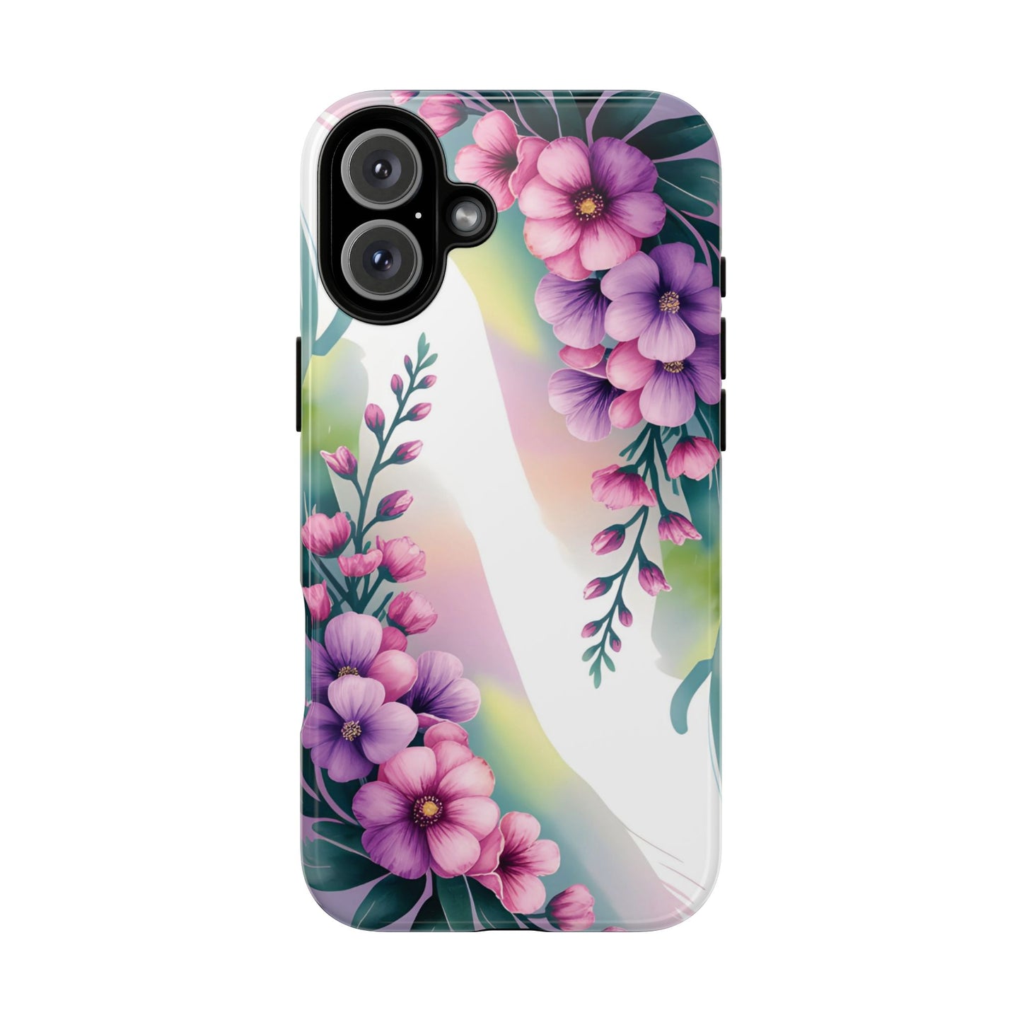 Floral Phone Case with Tough Protection, Stylish Cover for Smartphone, Flower Design Case, Gift for Her, Customizable Phone Accessories