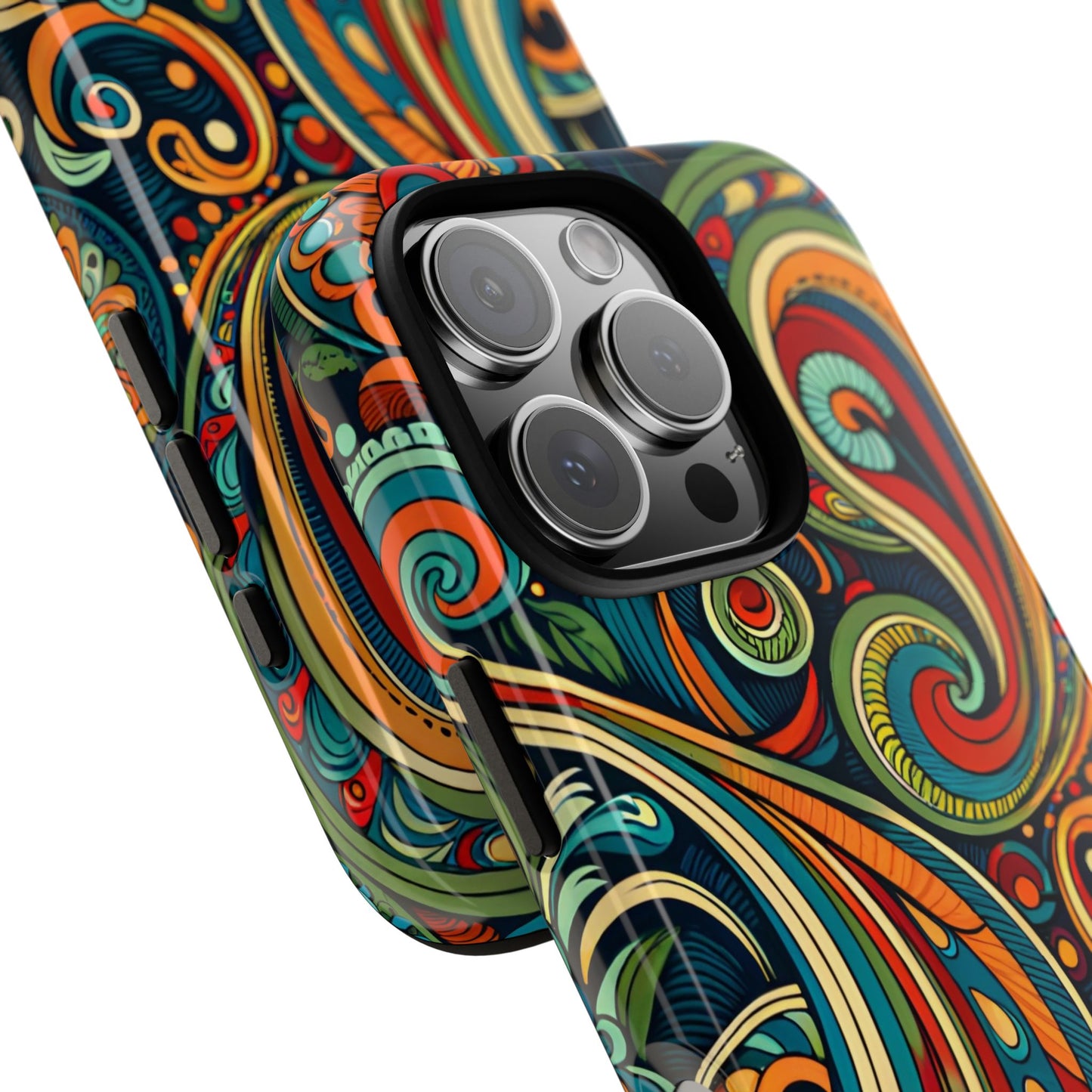 Bohemian Floral Phone Case - Colorful Tough Cover for Stylish Protection