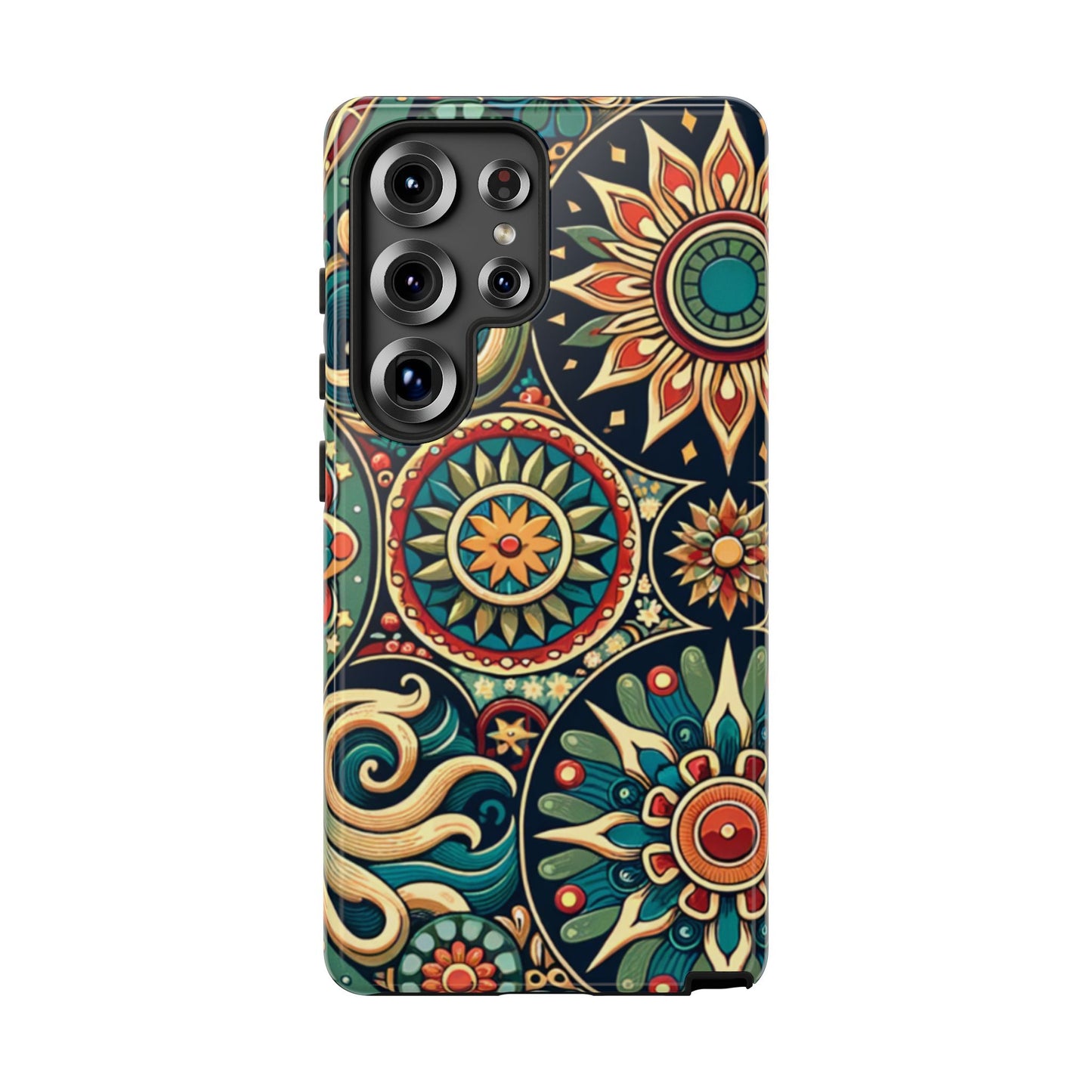 Boho Phone Case with Colorful Mandala Design, Stylish Phone Cover, Trendy Case for Women, Gift for Her, Bohemian Style Accessories