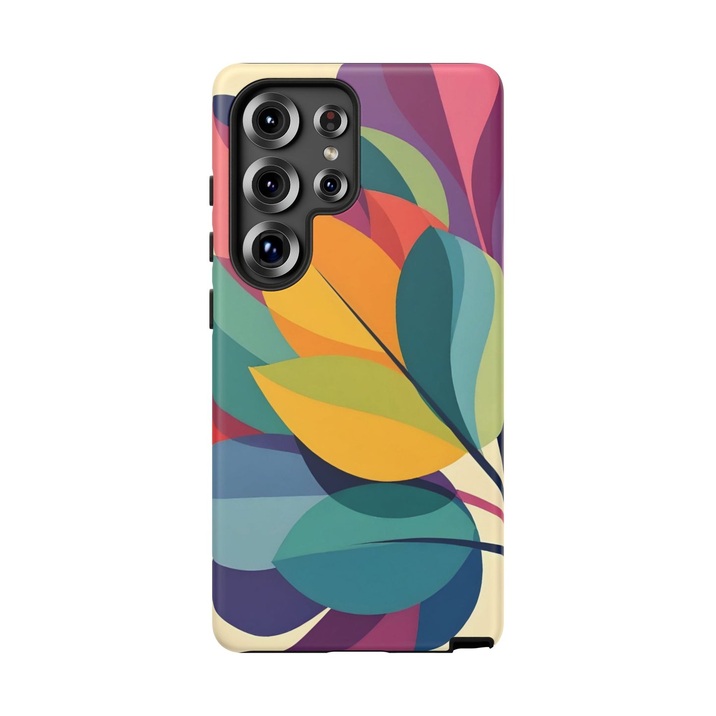 Colorful Leaf Phone Case, Tough TPU Cover, Eco-Friendly Design, Perfect Gift for Nature Lovers, Vibrant Floral Style