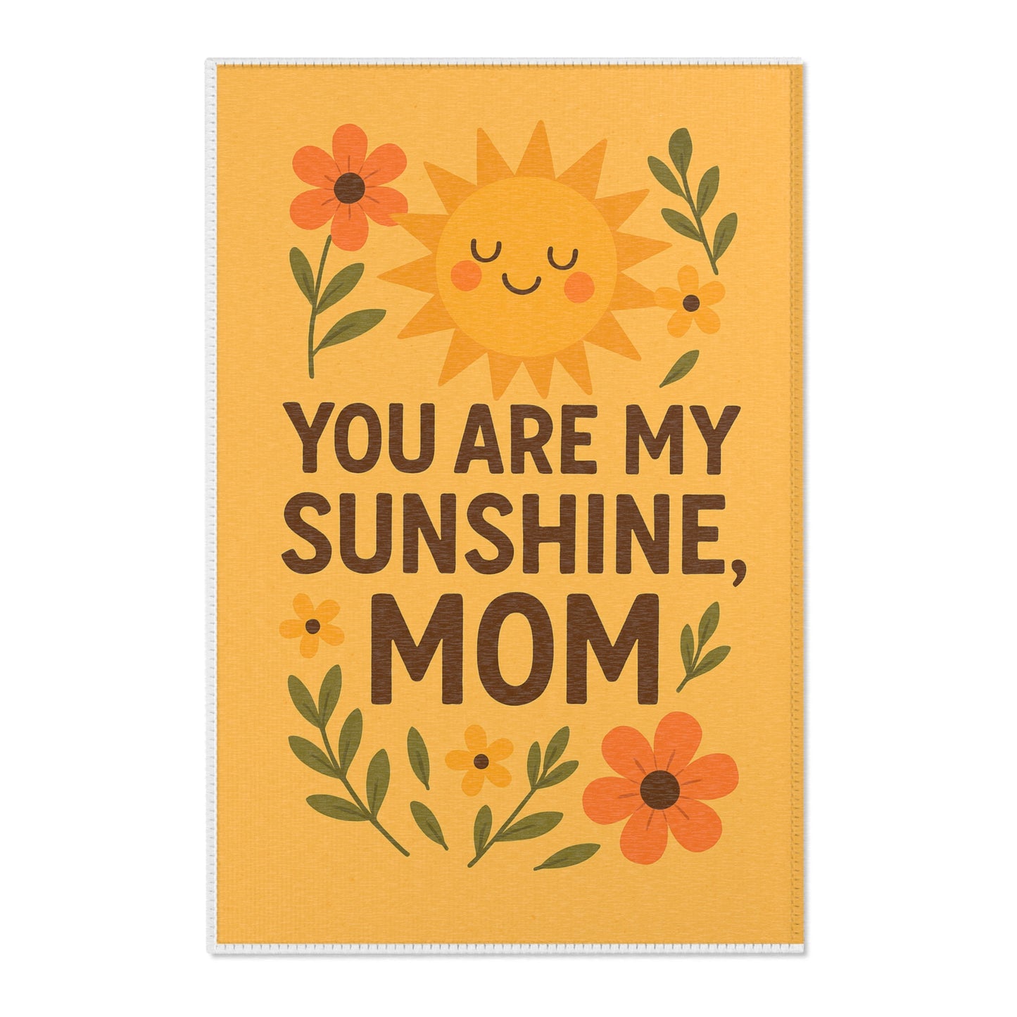 You Are My Sunshine Area Rug for Mom - Cheerful Home Decor