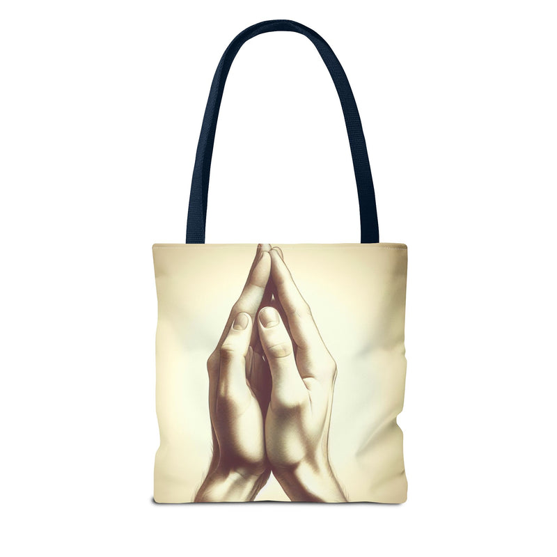 Mindful Hands Tote Bag - Elegant Design for Everyday Use