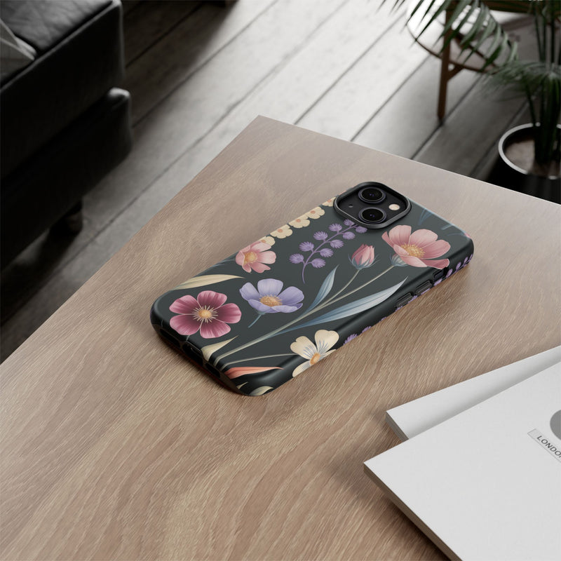 Floral Phone Case - Tough Cases with Elegant Botanical Design