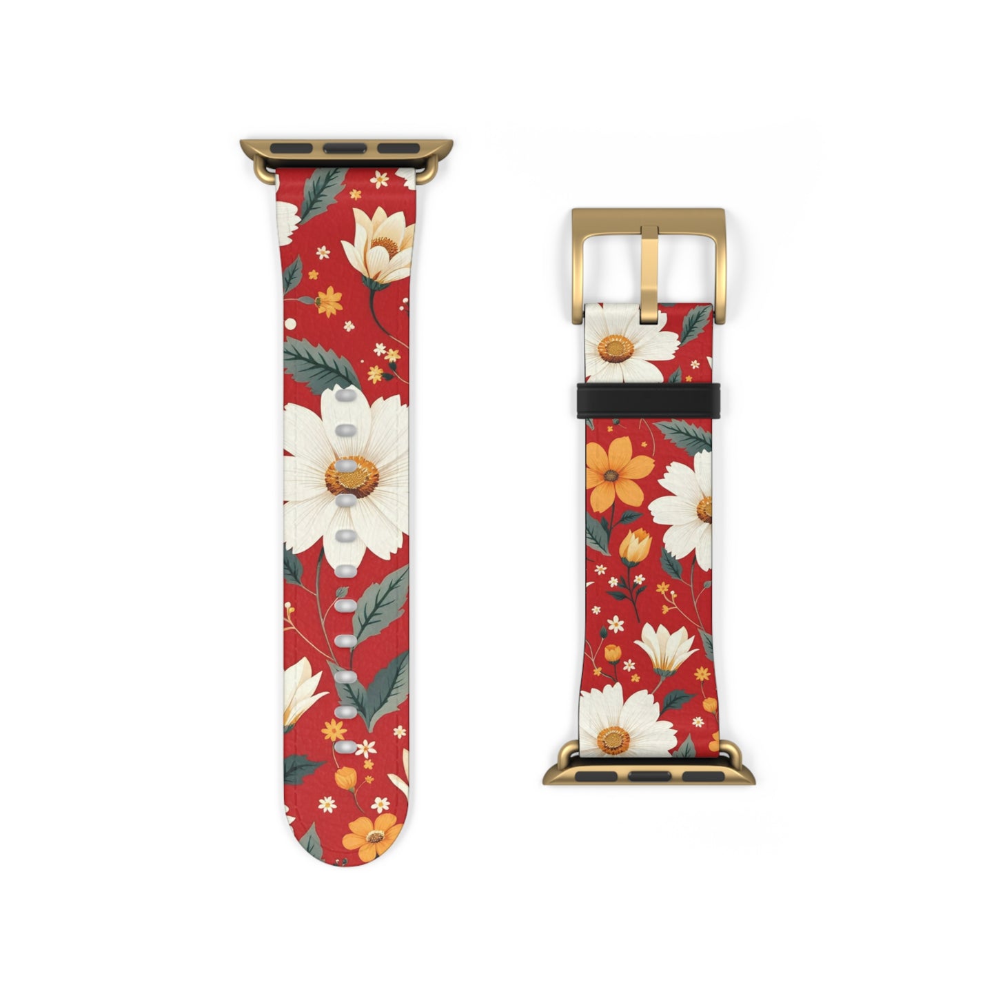 Floral Pattern Watch Band - Stylish & Vibrant Accessory for Everyday Use
