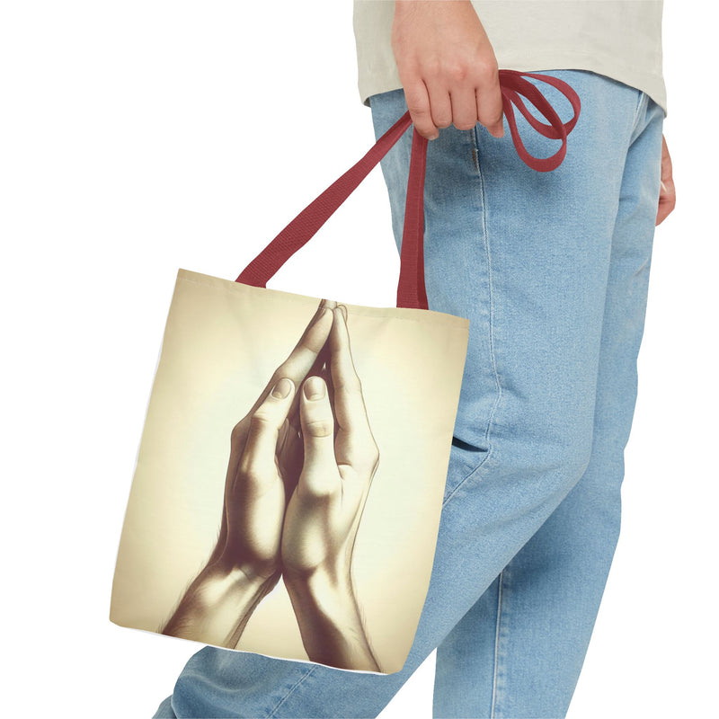 Mindful Hands Tote Bag - Elegant Design for Everyday Use