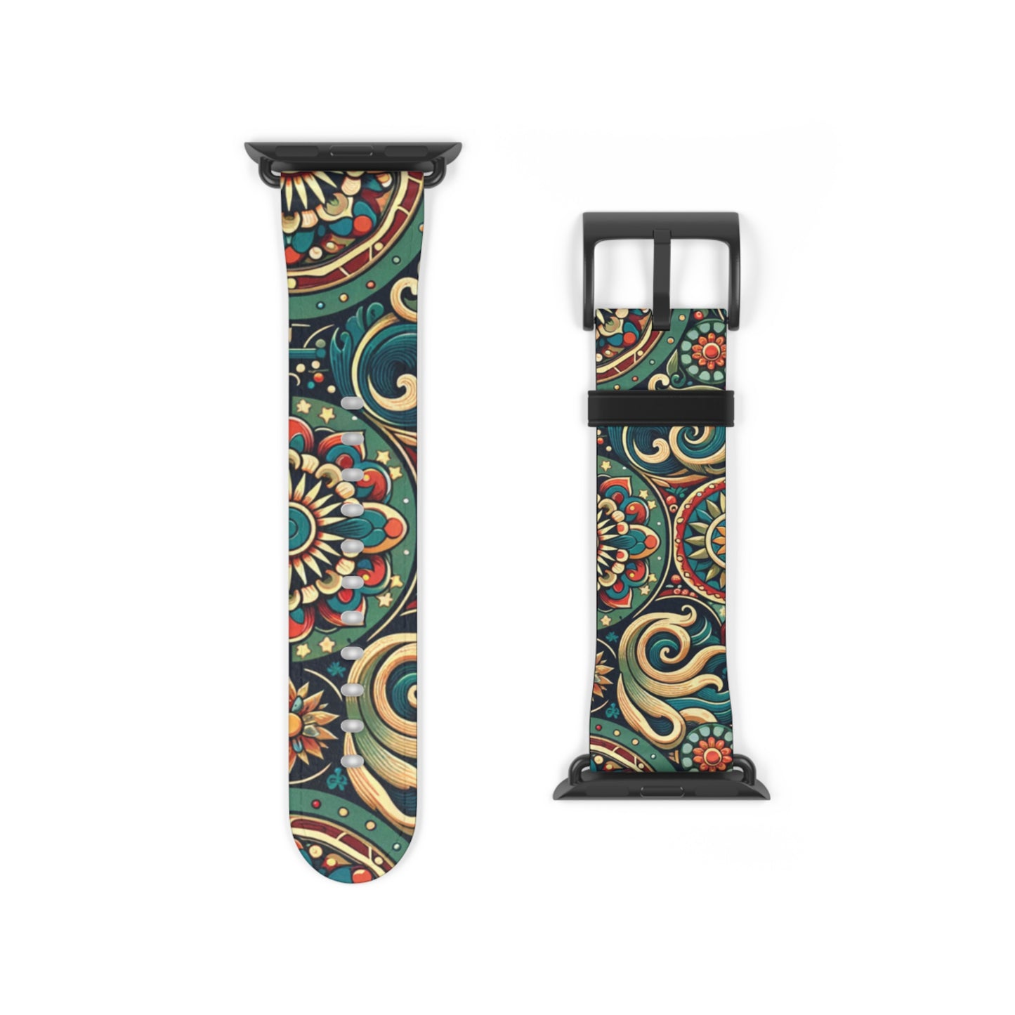 Bohemian Floral Watch Band - Stylish Accessory for Everyday Wear, Fitness Tracker, Gift for Her, Holiday Present, Unique Style