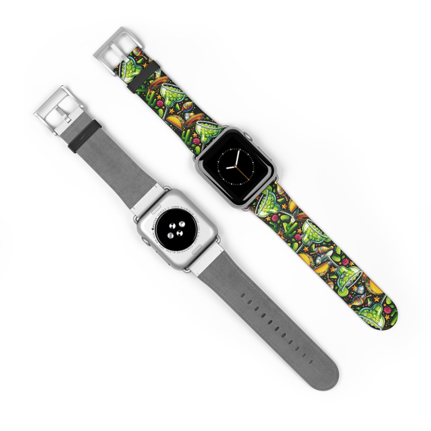 Tropical Fiesta Watch Band - Colorful Fruits & Veggies Design