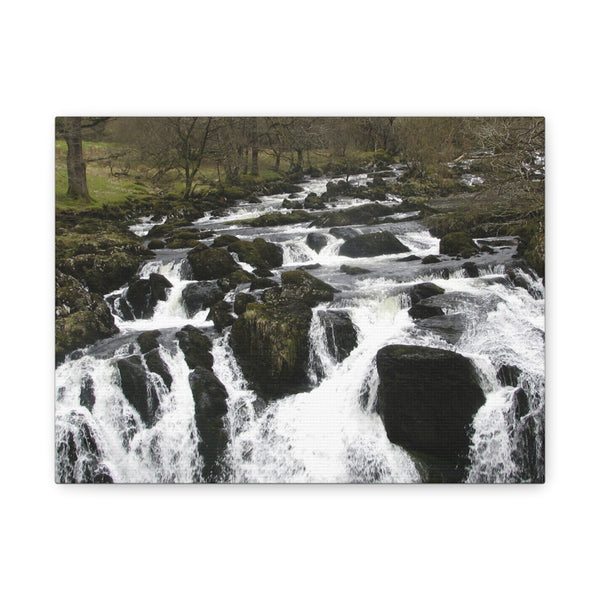 Nature-Inspired Wall Art Canvas Print, Perfect for Home Decor, Gift for Nature Lovers, Living Room Decoration, Serene River Scene