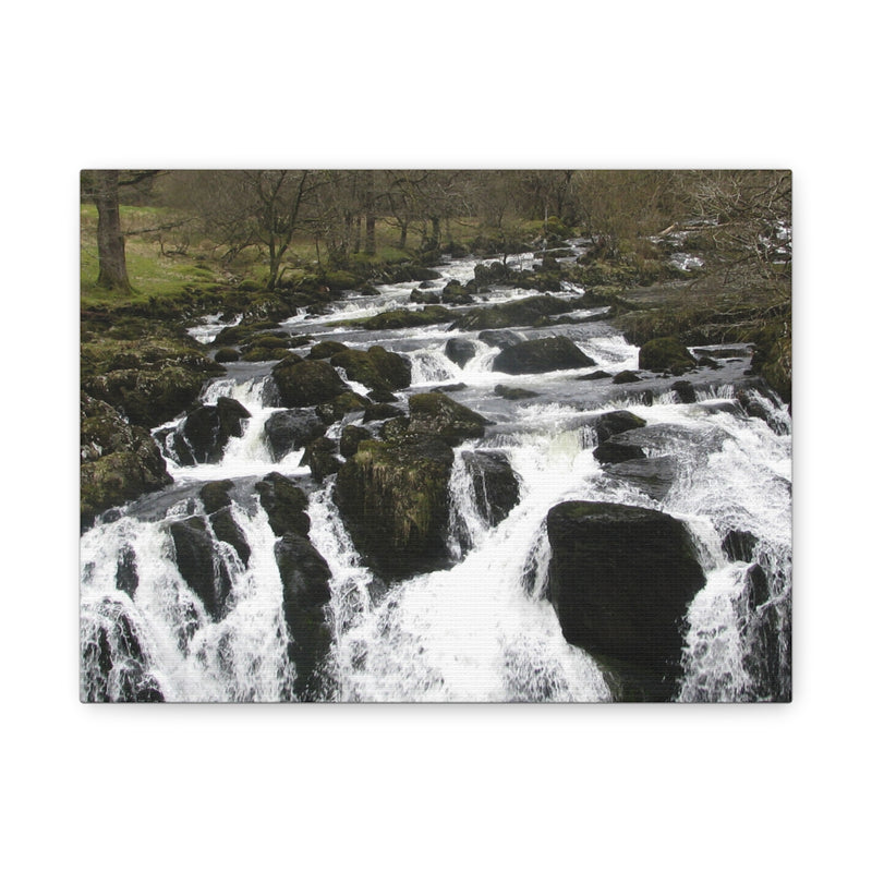 Nature-Inspired Wall Art Canvas Print, Perfect for Home Decor, Gift for Nature Lovers, Living Room Decoration, Serene River Scene